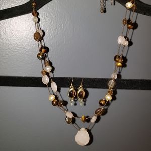 Necklace and earrings set
